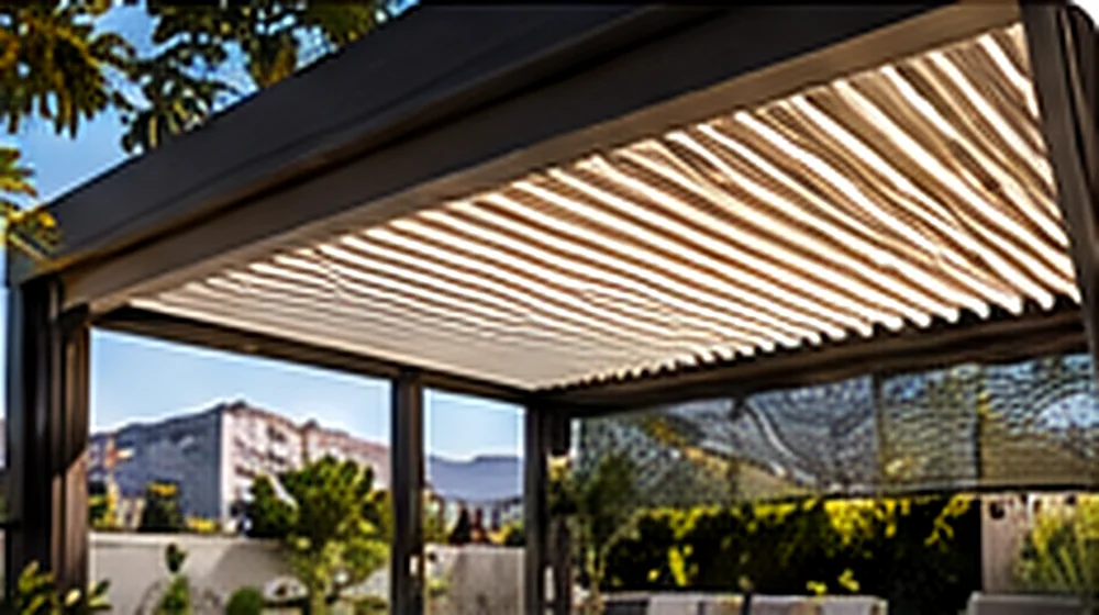 Pergola ve Rolling Roof Sistemleri uygulama örneği